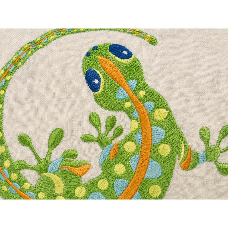 Coussin salamandre Archipelago, Plumes