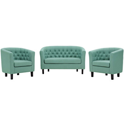 Ziaa 3 Piece Living Room Set