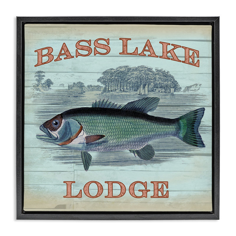Cadre flottant Bass Lake Lodge, design par Lula Bijoux & co., Cadre flottant noir de jais, H 18 po x l 18 po