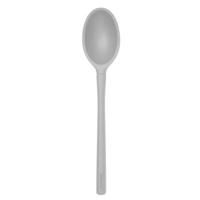 Tovolo Flex-core Non-stick All Silicone Deep Spoon Kitchen Utensil For Mixing And Serving – Heat-resistant, Dishwasher Safe & Bpa Free - Oyster Gray