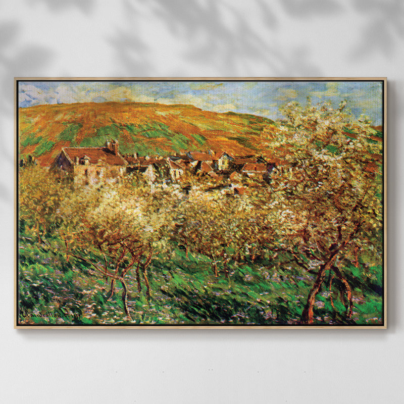 Pommiers en fleurs, Naturel, H 25 po x l 37 po x P 2 po