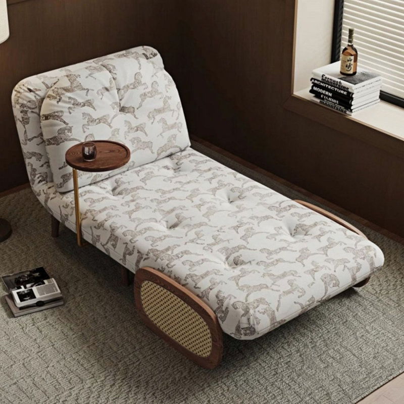 Upholstered " Jacquard Sofa Bed, 32.28"H*37.40"L*31.50"W