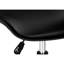Mobilier de bureau contemporain - Chaise de bureau rembourrée en mousse, aspect cuir noir, hauteur réglable.