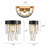 Grigor 1-Light Crysal Armed Sconce Bathroom Vanity Light
