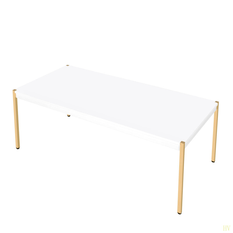 Table basse de salon moderne moderne 1pc et finition Glam Home Furniture Table d'appoint