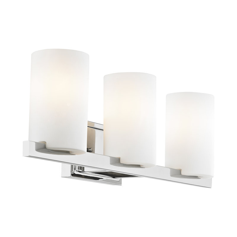 Éclairage pour meuble-lavabo à 3 lumières Ariellah, Chrome poli