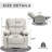 Modern Swivel and Rocking Recliner with Heating and Massage-131762828