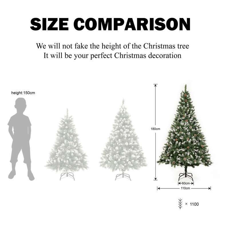 Lighted Artificial Christmas Tree, 5.10'