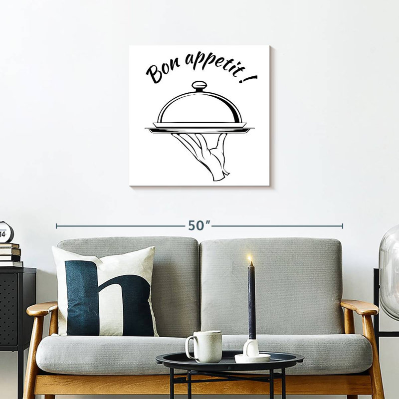 Cloche Tergel Bon Appetit, H 24 po x l 24 po