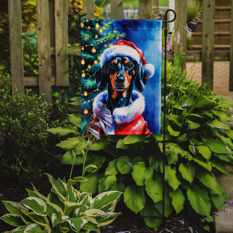 Drapeau de jardin Doberman Pinscher, Teckel