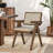 Dolton Upholstered Solid Wood Arm Chair