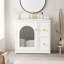 Ensemble de meuble-lavabo mural, 24 po, lavabo en céramique, 2 tiroirs, 1 porte à fermeture en douceur