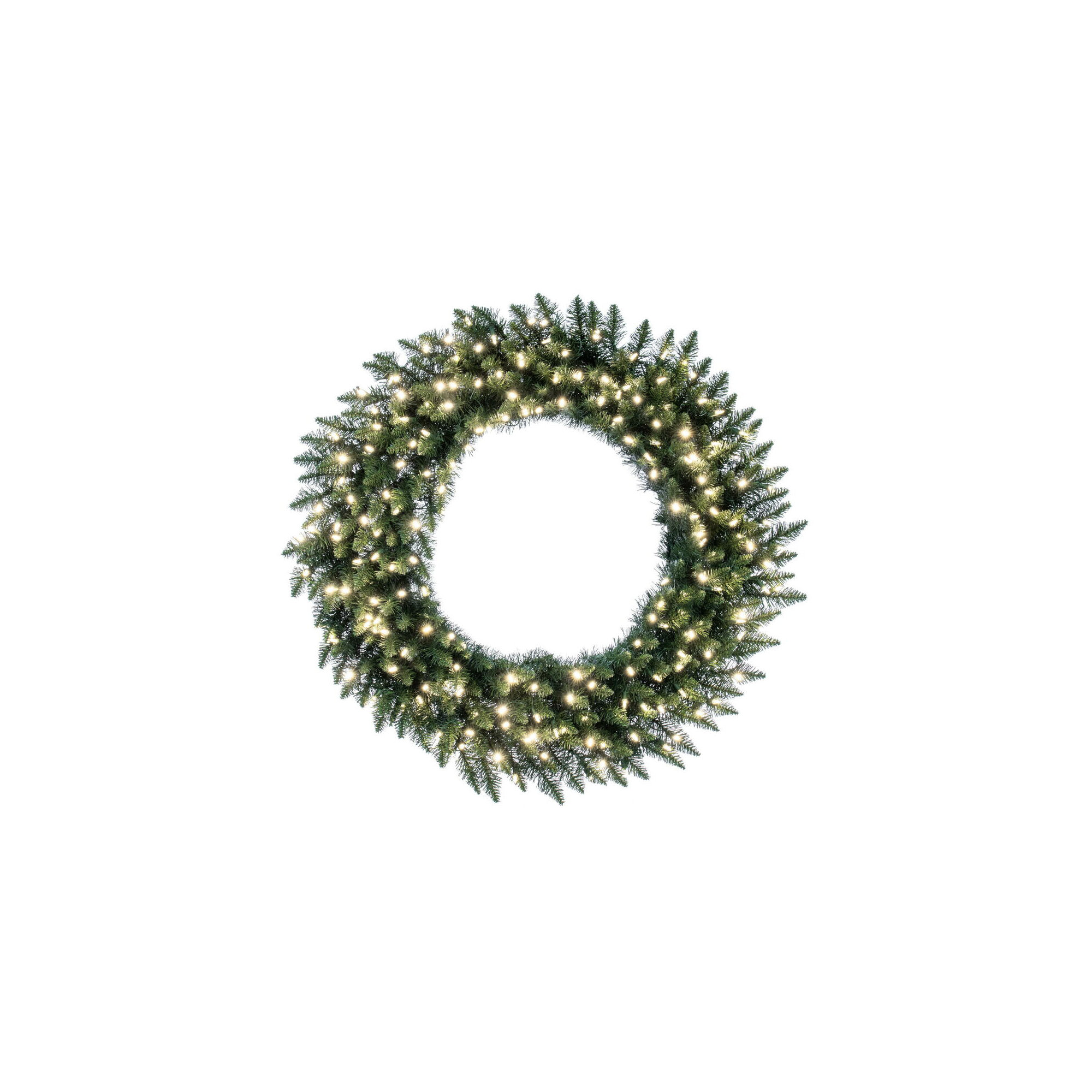 Peabody Artificial Fir Wreath,  Warm Clear, 42"