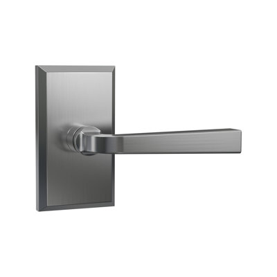 Bravura 904S-G1 Passage Memphis Lever on Beveled Rectangular Rose in Oil Rubbed Bronze