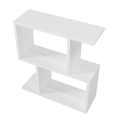 Achiles Floor Shelf End Table with Storage