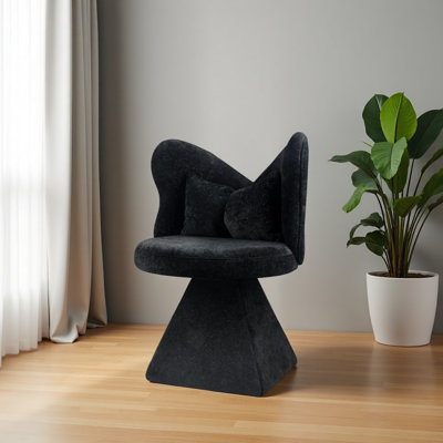 Chaise de coiffeuse avec dossier papillon, chaises d'appoint pivotantes, tabouret de maquillage pour coiffeuse de chambre à coucher, convient au salon, à la salle à manger, au bureau et aux espaces de loisirs