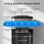 Machine à glaçons et distributeur d'eau 3 en 1 - 44 lb / jour, eau chaude et froide avec verrouillage pour enfant