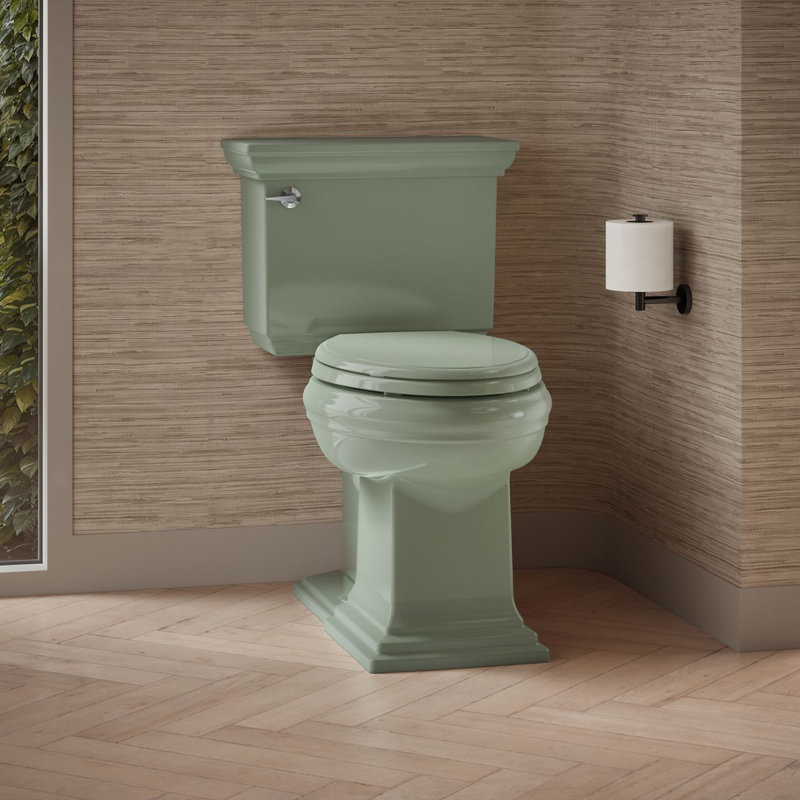 Memoirs® Comfort Height Elongated Toilet Bowl with Exposed Trapway, Aspen Green