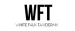 White Faux Taxidermy logo