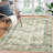 Oriental Machine Washable Rug with Rubber Backing for Living Room Vintage Non-Slip Dining Room Rug Easy-Cleaning Floor Carpet for Bedroom Office Playroom-1158761197