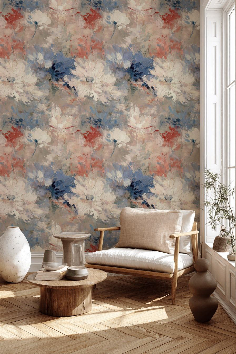 Lark Manor™ Abstract Floral Wallpaper Peel And Stick Impressionist Wall ...
