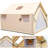 VEVOR Canvas Wall Tent with PVC Storm Flap-99194549-99194550