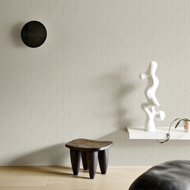  Rouleau de papier peint Luxe Contour, Gris clair