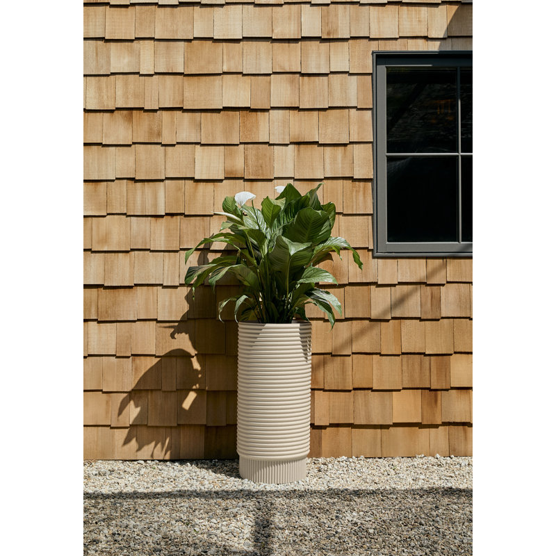 Veradek Mod Series Extra Tall Planter, Sand, 1, 28.75" H x 13.75" W x 13.75" D