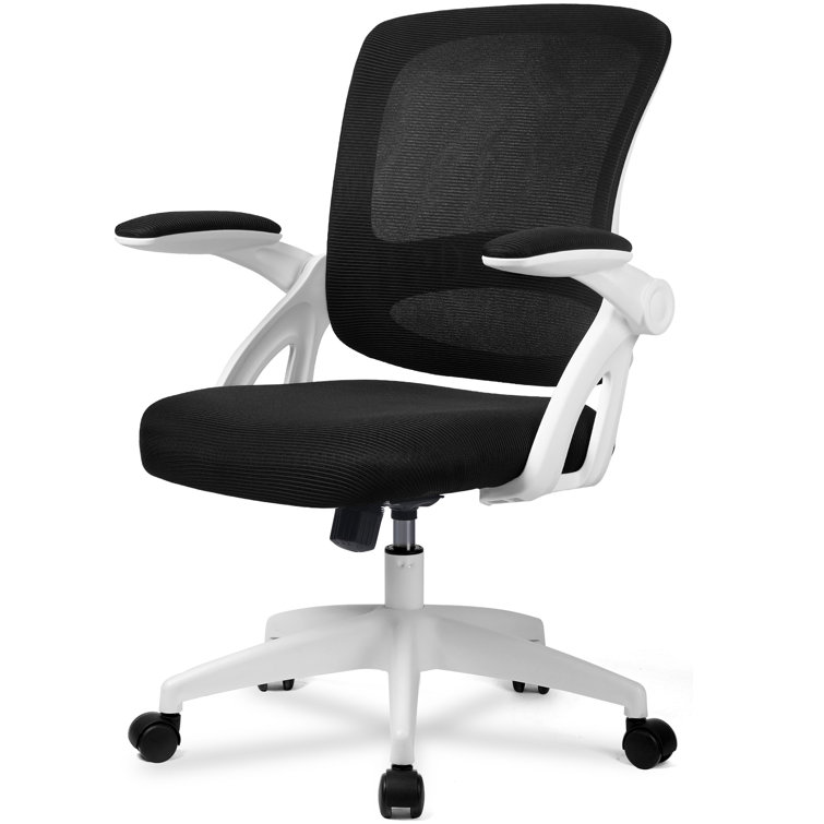 Kristinn Office Ergonomic Desk Chair Mesh Task Chair with Lumb Inbox Zero Frame Color: Black, Upholstery Color: Black