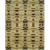 Caffrey Wool Ikat Area Rug in Beige/Brown