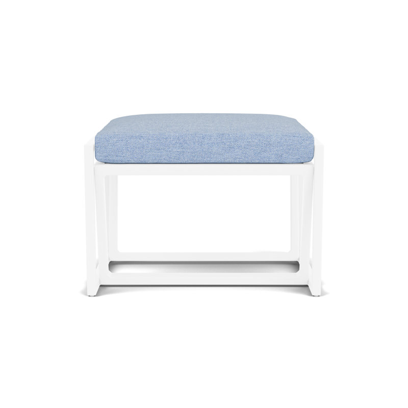 Summit Outdoor Ottoman, White, Demo Skyway