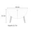 Buffet en demi-cercle 49,2 po