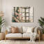 Art mural gris en métal Coastal Beach Rose