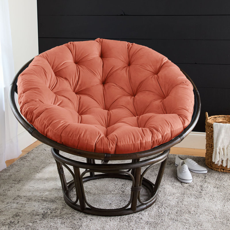 Outdoor 4'' Papasan Seat Cushion, Pink