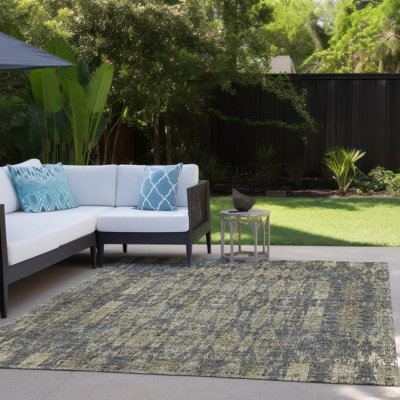 Jurnee Indoor/Outdoor Area Rug with Non-Slip Backing
