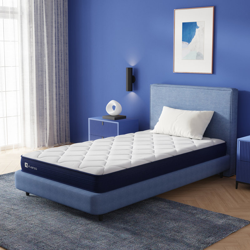 Matelas hybride en mousse viscoélastique imprégnée de gel de 6 po Avenco, Double