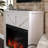 Wide Modern Farmhouse Mantel with Electric Fireplace-1927986292
