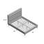 Lit plateforme tapissier à profil bas Zinus Select-69511233-36261265