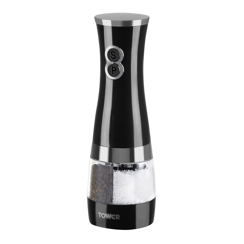 Duo Electric 2-in-1 Salt and Pepper Mill, Black
