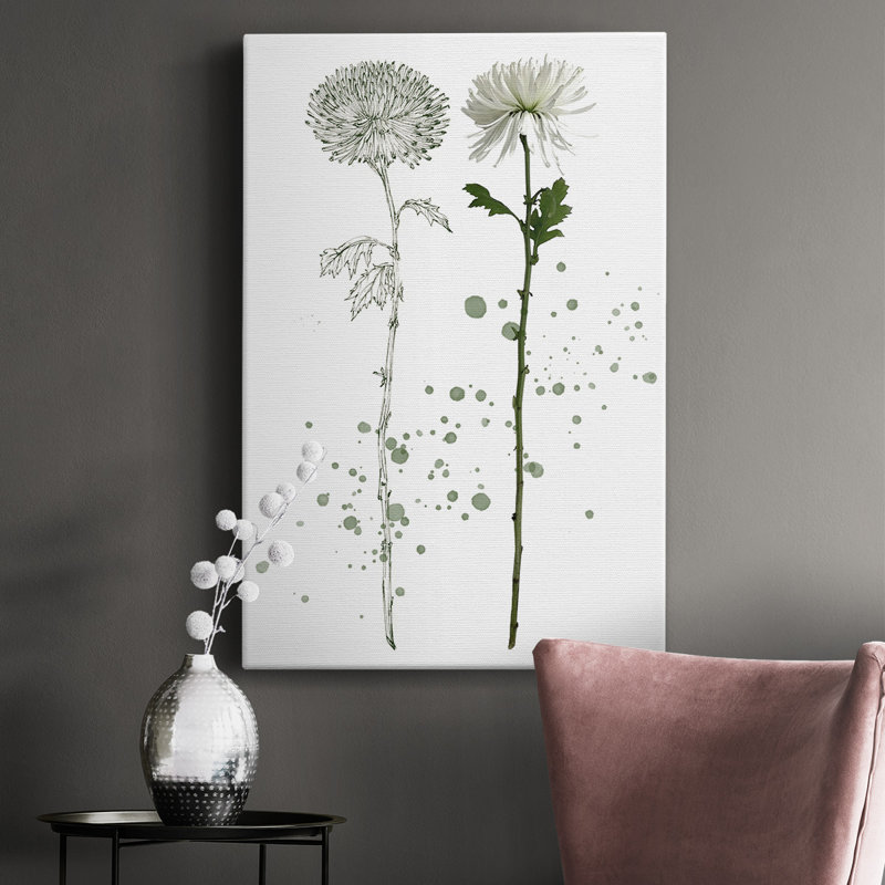 «Botany Flower IV», impression sur toile tendue, H 27 po x l 16 po x P 1 po