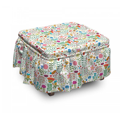 Housse pour repose-pieds doodle forest habitat
