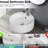 White Ceramic Round Bathroom Wash Basin - Smooth Finish And Functionality Versatile For Practical Design