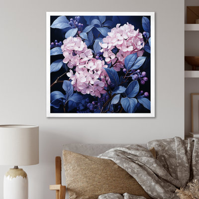 Jardin bleu de lilas IV sur toile