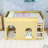 Loft Bed with LED Lights, Ladder and Versatile Underbed Study Space-129048040-129048043