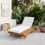 Chaise longue d'extérieur réglable en bois d'acacia-133225549