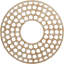 Médaillon de plafond en bois ajouré Hickory-63411991-63412015