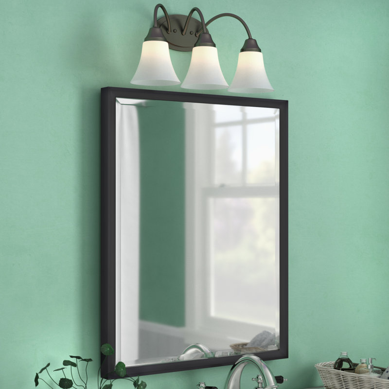 Miroir d'appoint Ovey, 29,5 po x 23,5 po, Noir