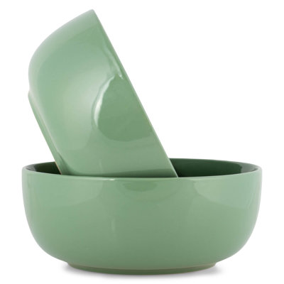 Pasta Bowls Set of 2, Sage Green