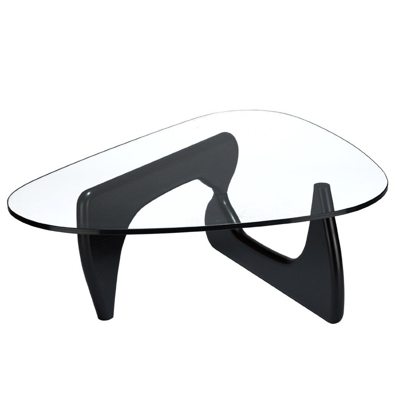 Wilkerson Glass Top Coffee Table, Black