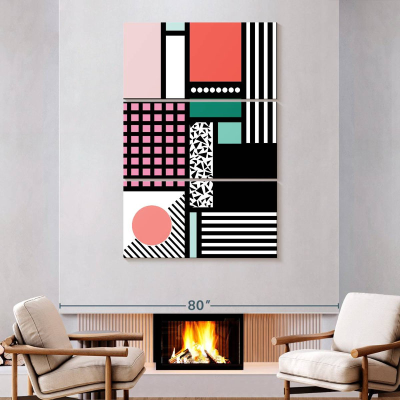 Avery Pastel Patterns, 74" H x 48" W